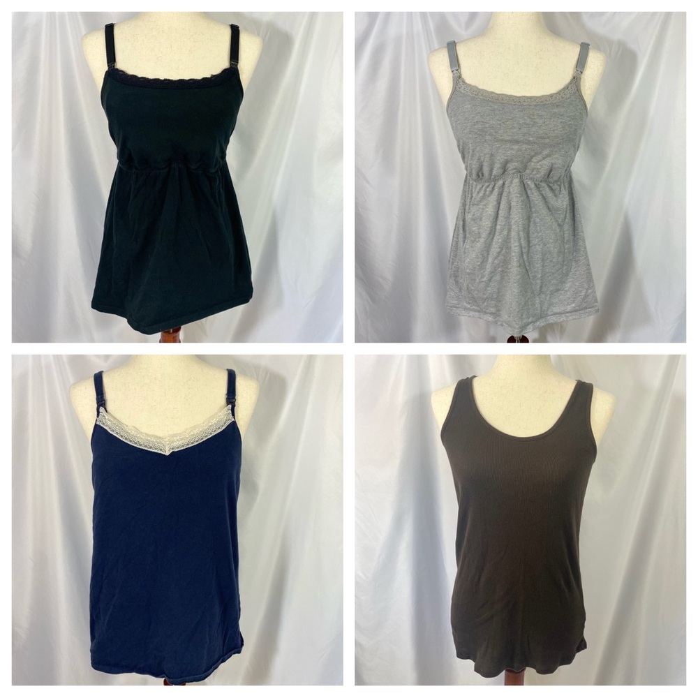 Women’s Basic Tank Top Bundle - Black, Gray, Navy